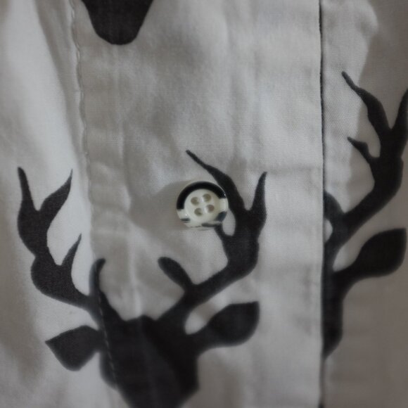 Modern Figleaf Deer Antler Lounge Wear boxer shorts size M 100% cotton - Picture 3 of 6